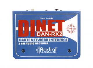 Radial DiNET DAN-RX2 2-Kanal Dante Empfänger
