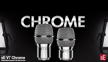 sE Electronics V7 MC1 MC2 Chrome Drahtlos-Mikrofonkapsel