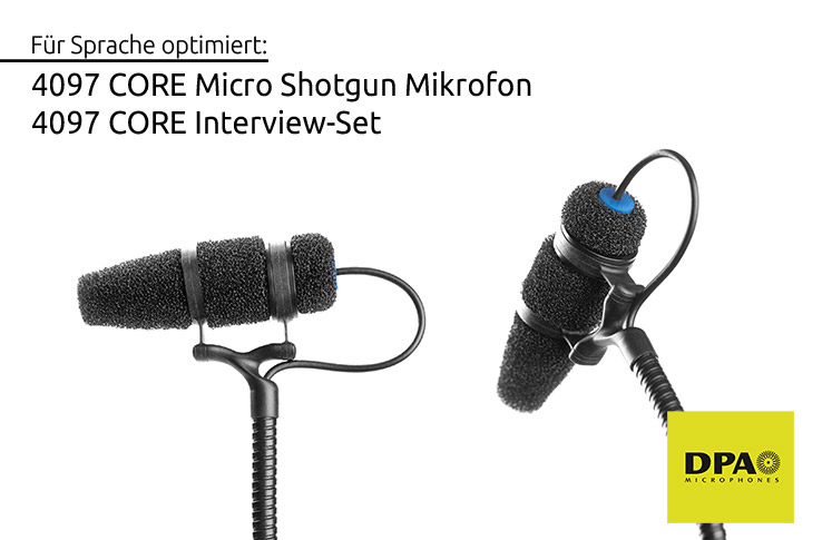 DPA 4097 Micro Shotgun Mikrofon und Interview Kit